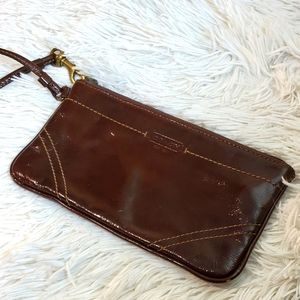 COACH Leather Wristlet